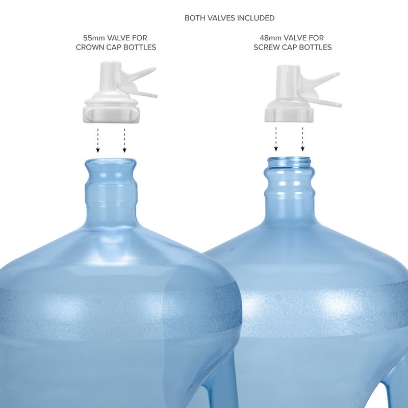 Brio Metal Plated 3-5 Gallon Water Jug Stand and 2 Dispenser Valves, Rust-Resistant Non Slip Water Stand - Image 4